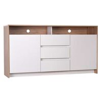 Rack TV CIC Colbun Olmo Blanco Hasta 60""