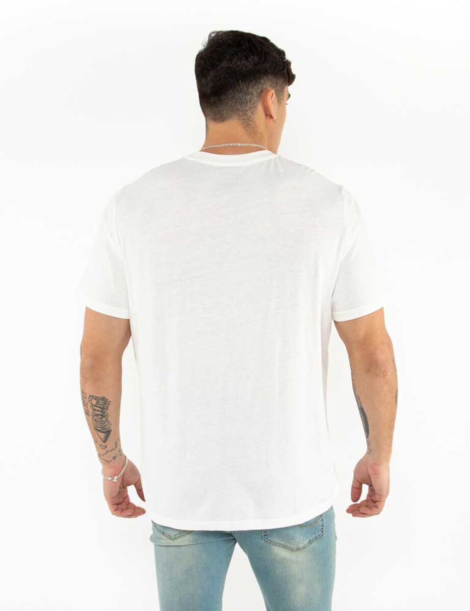 Polera Con Estampado Manga Corta Hombre Icono