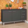Mueble de Cocina Base Vekkahome Opie Gris