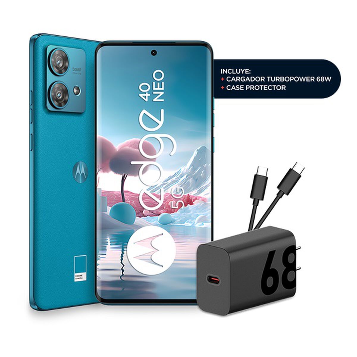 Celular Motorola Edge 40 Neo 256GB 6,55" Azul Liberado