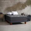 Cama Europea Celta Base Dividida King Copper Black + Respaldo