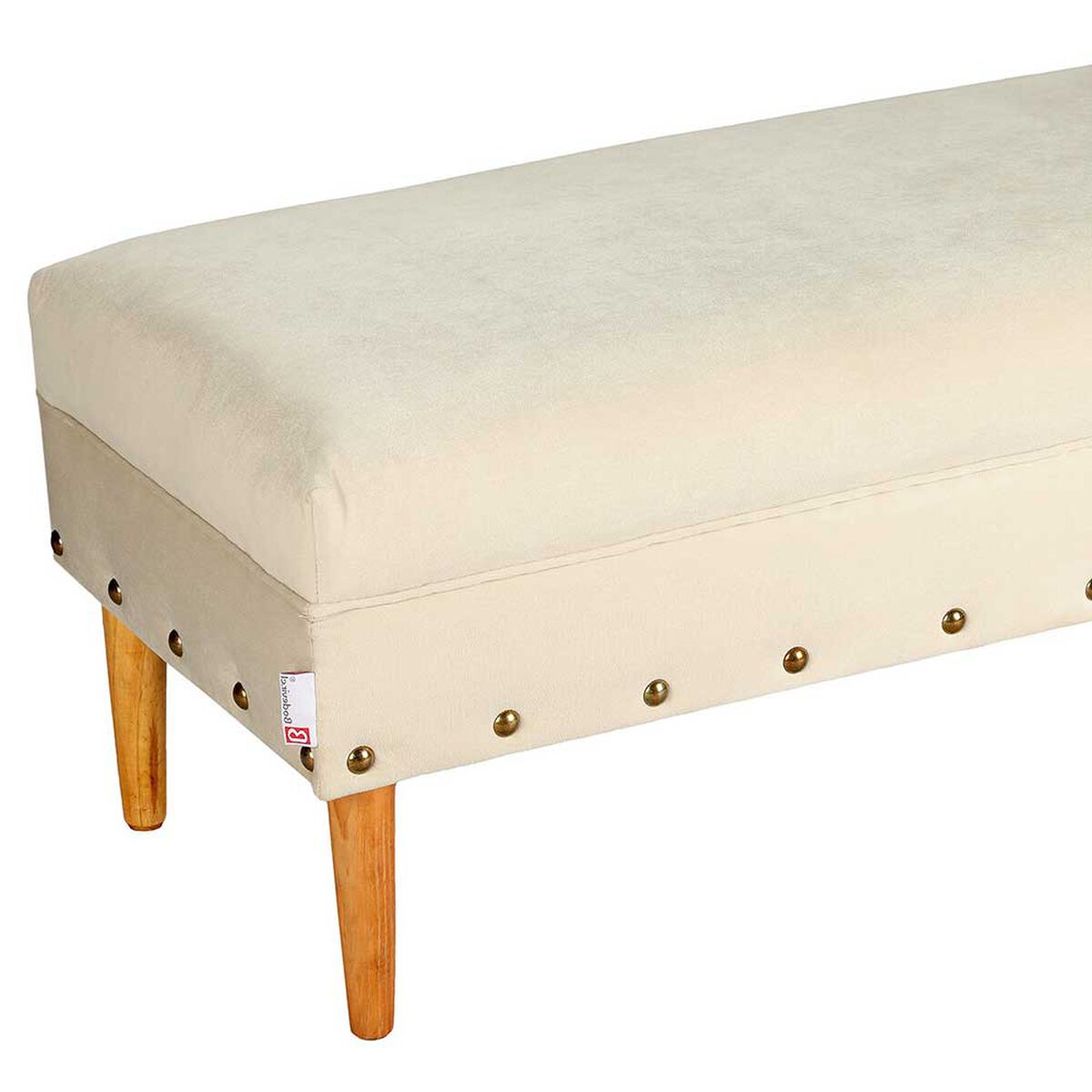 Banqueta Bodevir Provenza Tacha Felpa 04 Beige 