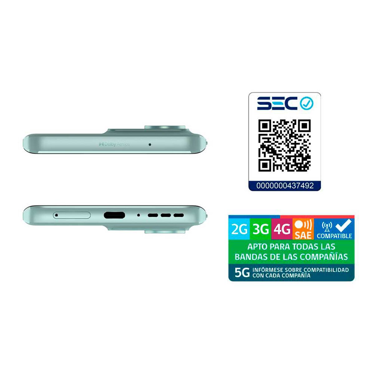 Celular Motorola Edge 40 Neo 256GB 6,55" Verde menta Liberado