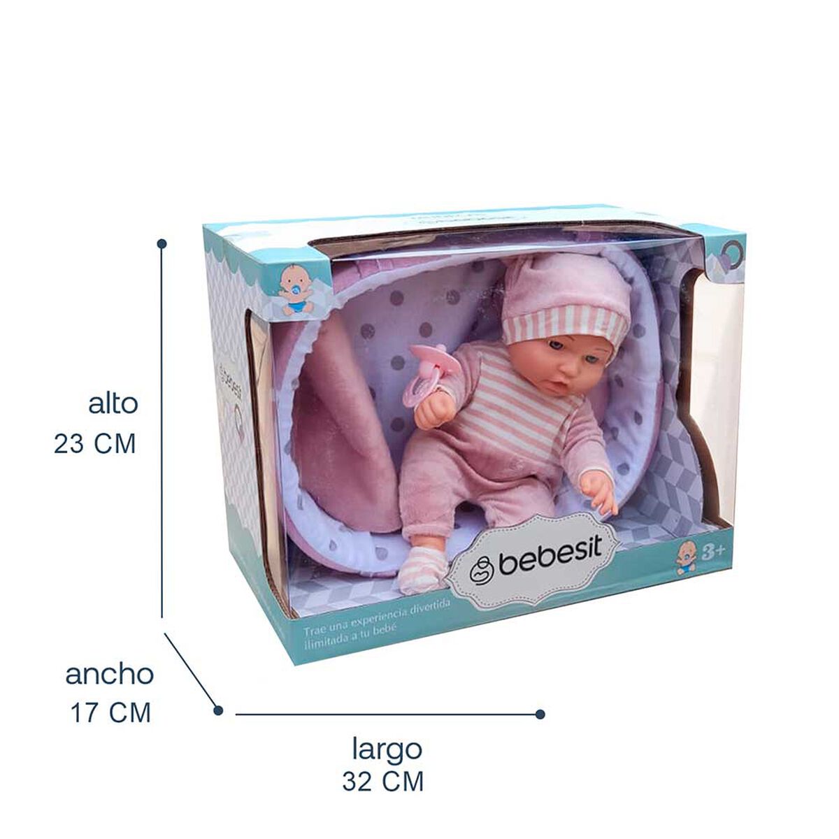 Muñeca Lucia con Accesorios Bebesit