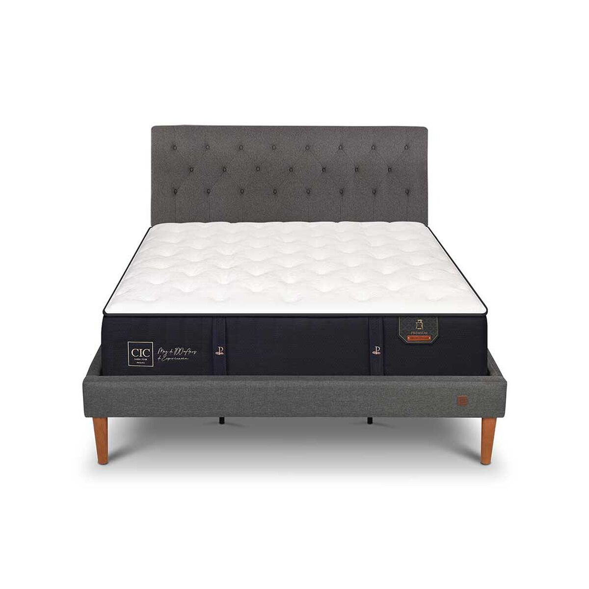 Cama Europea CIC King Premium + Respaldo