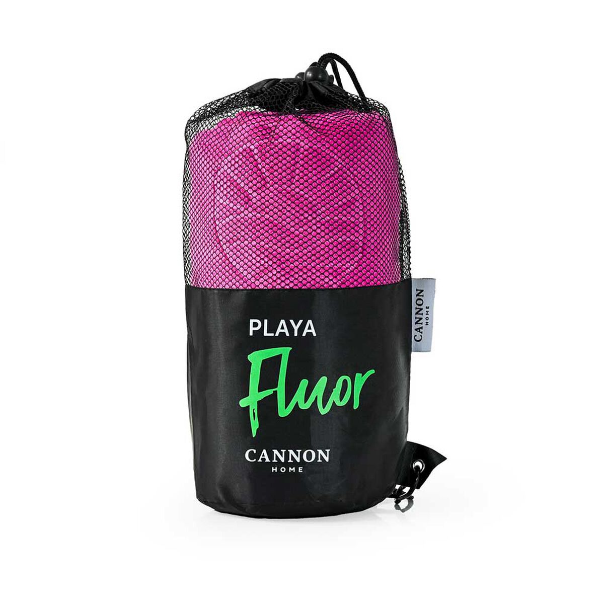 Toalla de Playa Bolso Cannon Cannon Fluor Fucsia 80x160 cm