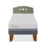 Cama Europea CIC 1,5 Plazas Excellence Plus + Respaldo Gales Olivo