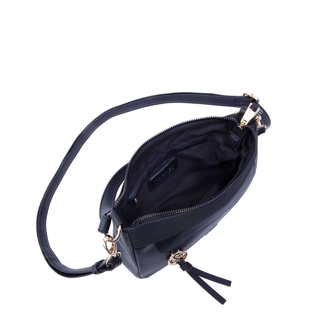 Cartera Bandolera Negra Lourdes Secret