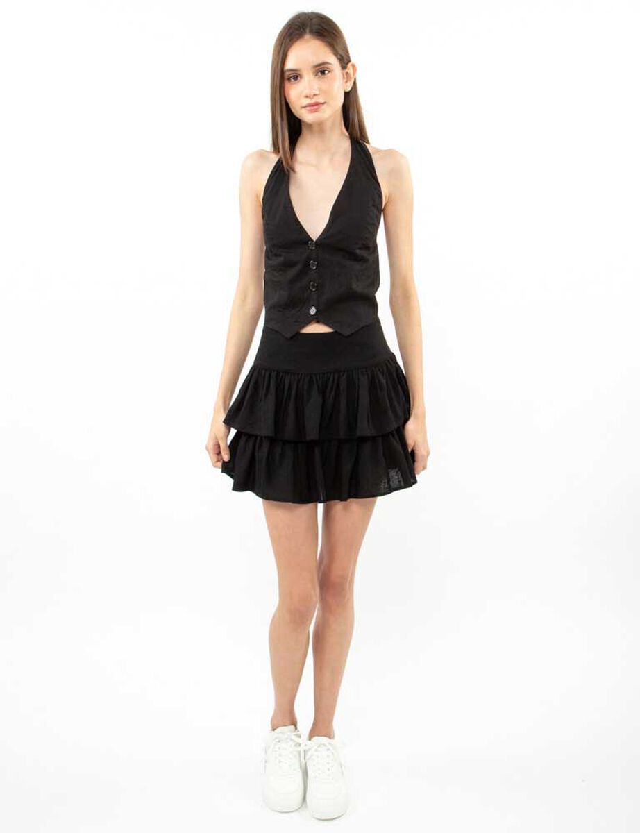 Falda Mini Lino Mujer Icono