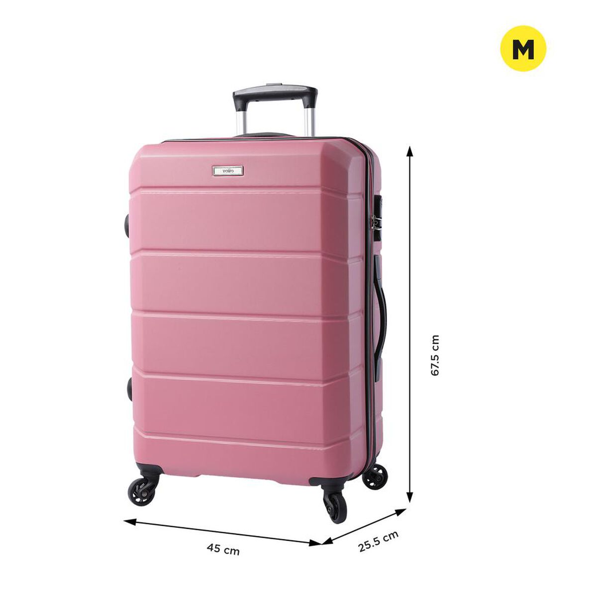 Maleta de Viaje Totto Rayatta Rosado 62,44 lts. Talla M