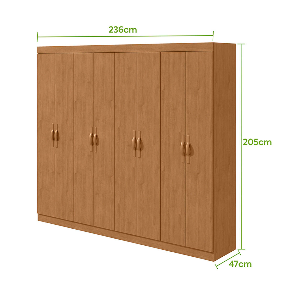 Closet Di Poretti Design Serenata 6 Cajones 8 Puertas Caf&eacute;