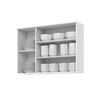 Combo Cocina Mueble Aéreo + Base Home Mobili Americana 40 cm Gris