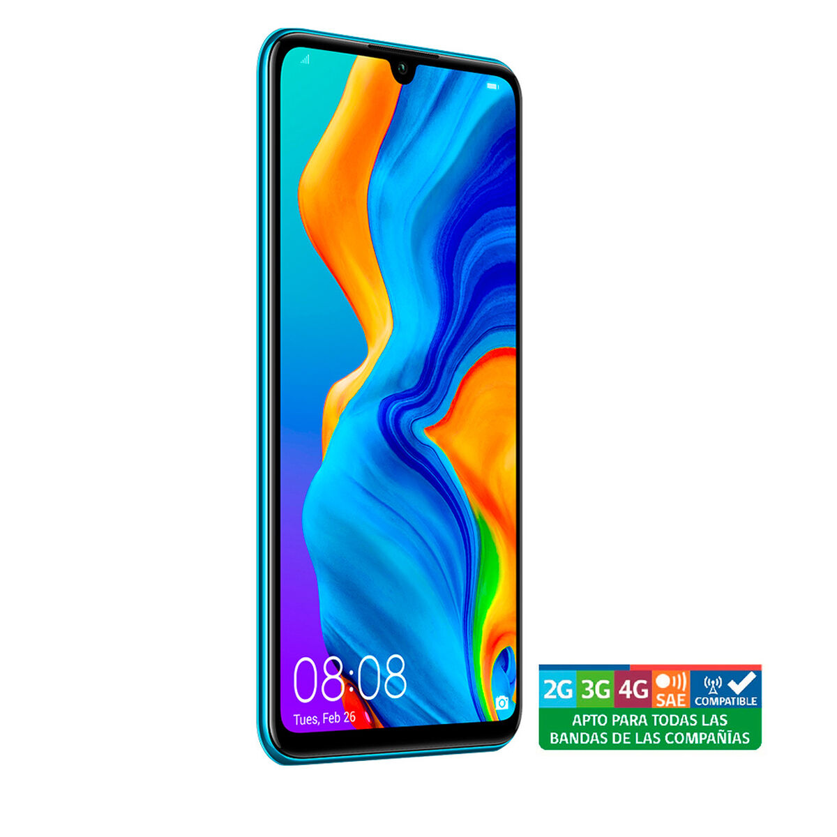 Celular Huawei P30 Lite 128GB 6,2" Azul Violeta Liberado