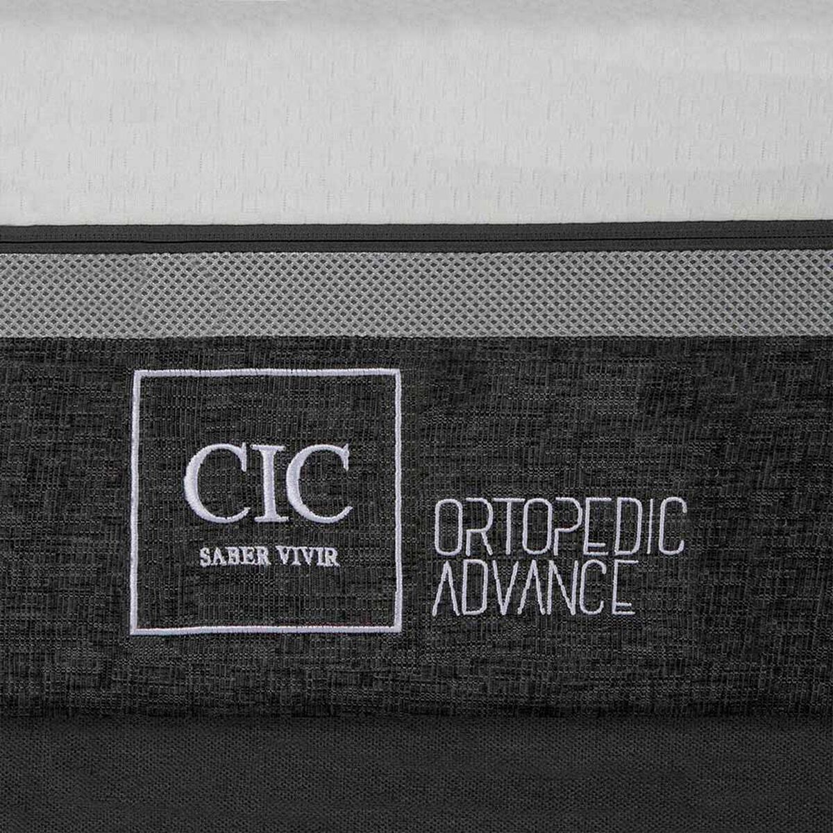 Cama Europea CIC Base Dividida King Ortopedic Advance + Respaldo Danubio