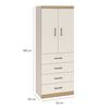 Combo Exit Closet 2P 4C + Comoda 10C Blanco