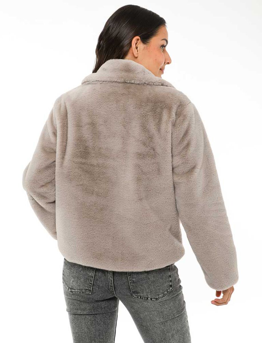 Chaqueta Aviadora Peluda Mujer Zibel
