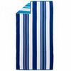 Toalla de Playa Jacquard Bicolor Reversible Casanova Stripes Blue 86 x 160 cm