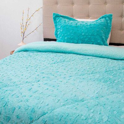 Imagen 2 del producto Cubrecama Doral 1,5 Plazas Turquesa Senses