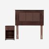 Cama Nido Rosen 1,5 Plazas New Style 6 + Respaldo + Velador Rachel