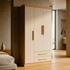 Closet Yardas Leticia 3 Puertas 2 Cajones Arena