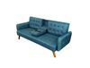 Sof&aacute; Cama Casanova Renata 3 Cuerpos Azul