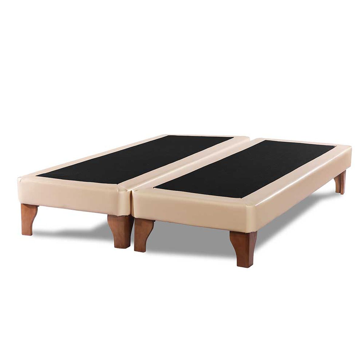 Base Europea Dividida Latam Home 2 Plazas Zen PU Beige