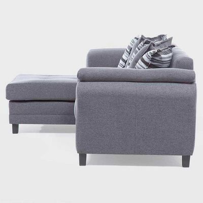 Imagen 2 del producto Sofá Seccional Izquierdo Living Factory Mustang 4 Cuerpos Gris