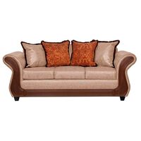 Sofá Black Factory Palermo 3 Cuerpos Beige