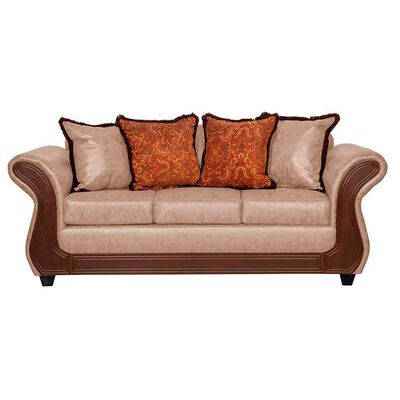 Sofá Black Factory Palermo 3 Cuerpos Beige