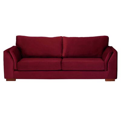 Sofá Cama Latam Home Milan 3 Cuerpos Burdeo