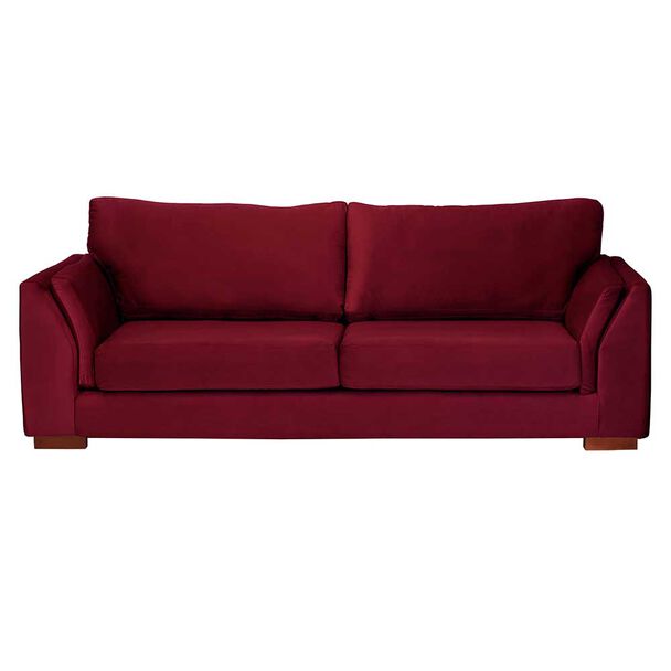 Sofá Cama Latam Home Milan 3 Cuerpos Burdeo