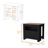 Isla de Cocina TuHome Arlet 2 Puertas Wengue