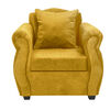 Juego de Living Innovamuebles Azucena Sofá 3 Cuerpos + Dos Sillones 1 Cuerpo Mostaza 