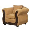 Juego de Living Black Factory Barcelona Sofá 3 Cuerpos + Dos Sillones 1 Cuerpo Oro
