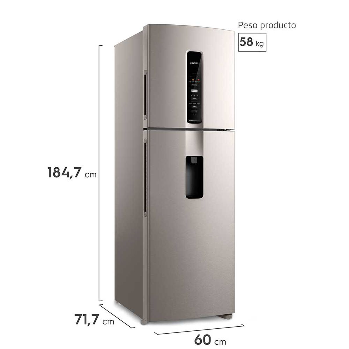 Refrigerador No Frost Fensa IW45S 409 lts