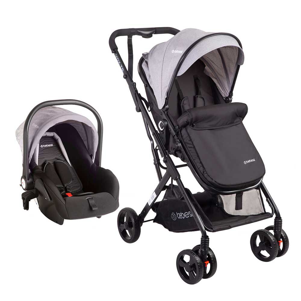 Coche Cuna Travel System Bebe Vox Gris Bebesit