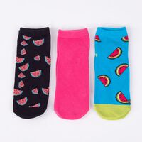 Pack 3 Calcetines Mujer Icono Azul