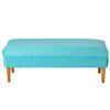 Banqueta Bodevir Provenza Felpa 04 Turquesa&nbsp;