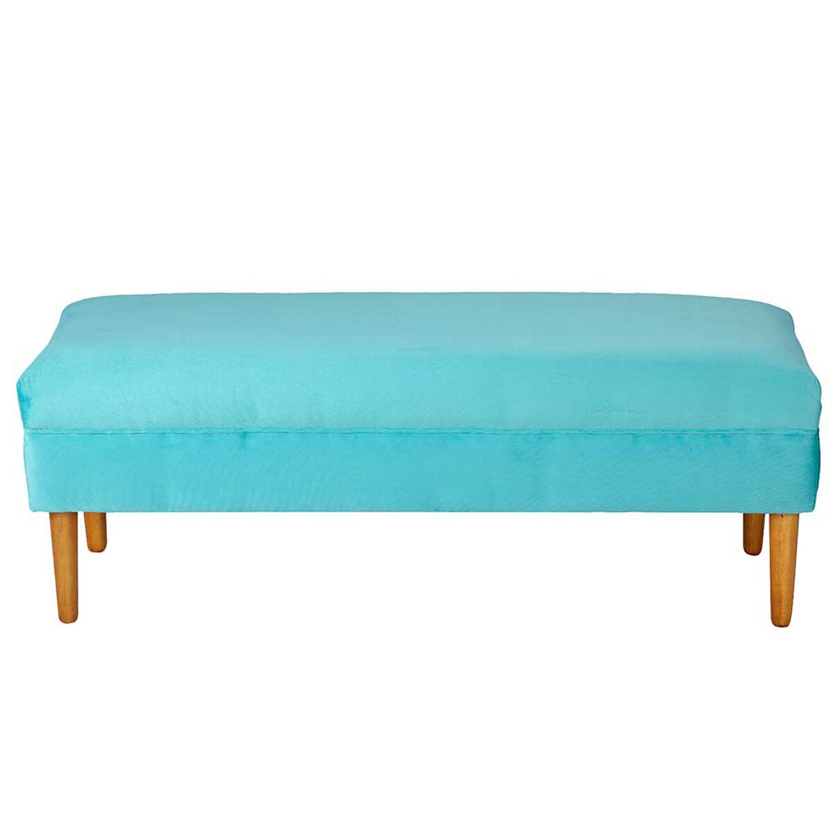 Banqueta Bodevir Provenza Felpa 04 Turquesa&nbsp;