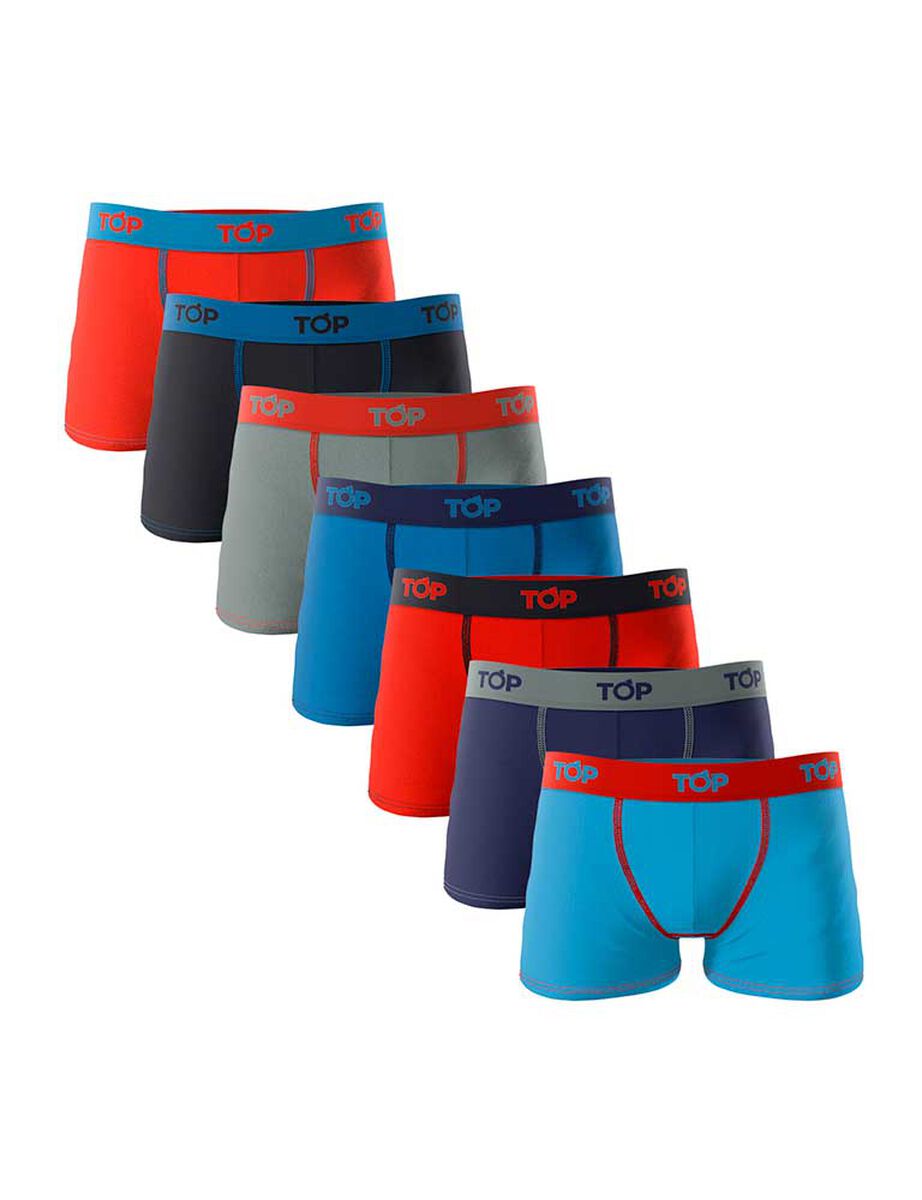 Pack 7 Boxer de Algodón Niño Top