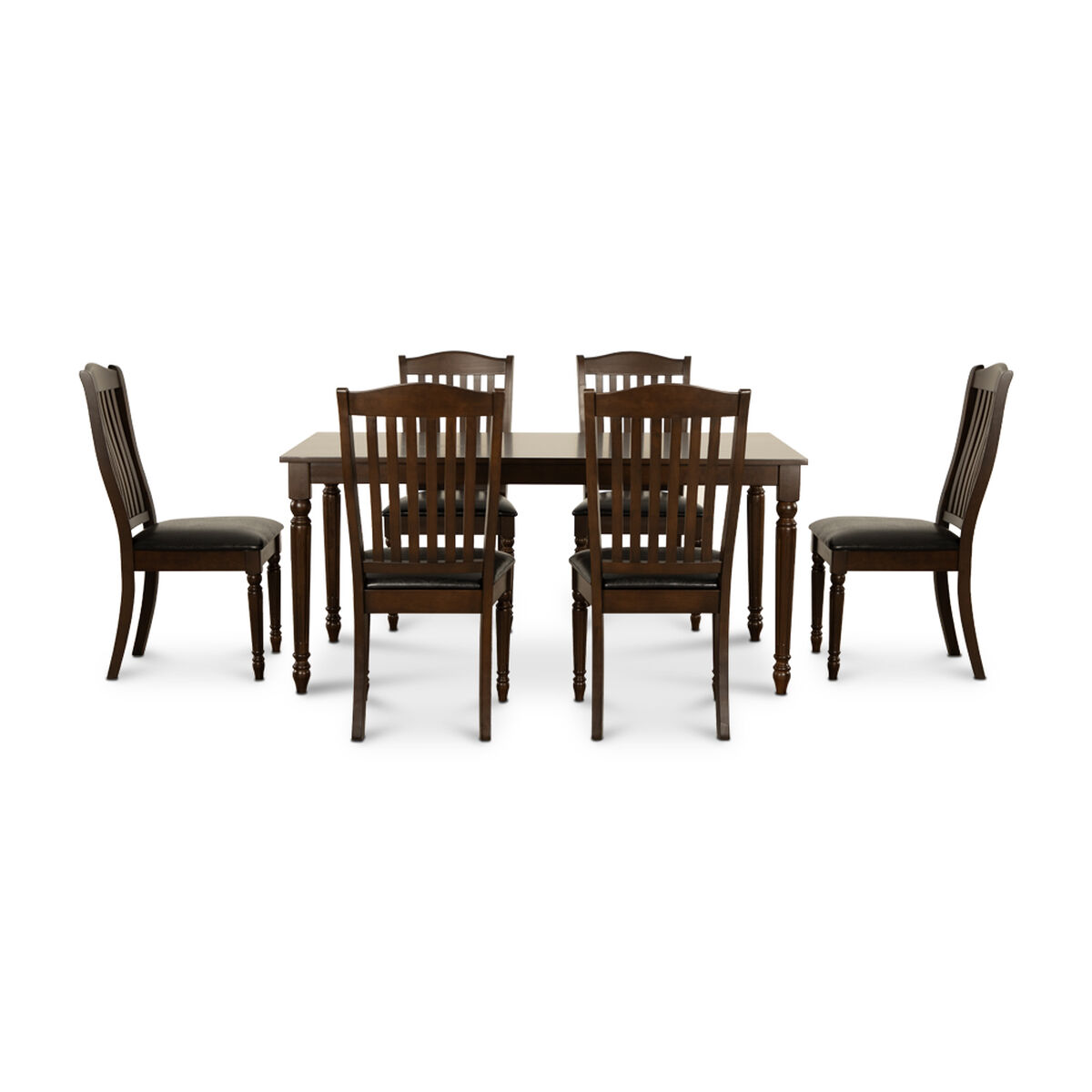 Juego de Comedor CIC Dallas 6 Sillas Chocolate