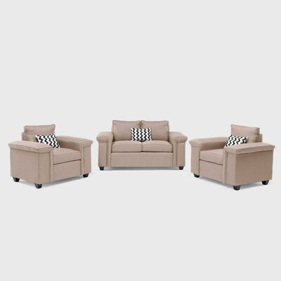 Imagen 2 del producto Juegos de Living Mons Sicilia Sofá 2 Cuerpos + Dos Sillones 1 Cuerpo Beige