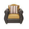 Juego de Living Innovamuebles Azucena Sofá 3 Cuerpos + Dos Sillones 1 Cuerpo Oro 