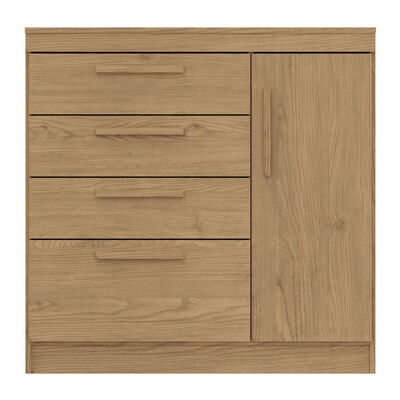 Imagen 2 del producto Cómoda Vekkahome Lille 3 Cajones 2 Puertas Café