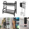 Secaplatos Escurridor 2 Niveles Simplit Negro