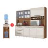 Combo Mueble Auxiliar Casanova Clean 1 Cajón 1 Puerta + Mueble de Cocina Mega 3 Cajones 6 Puertas