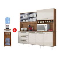 Combo Mueble Auxiliar Casanova Clean 1 Cajón 1 Puerta + Mueble de Cocina Mega 3 Cajones 6 Puertas