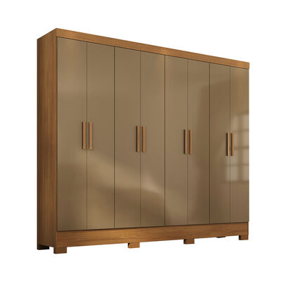 Closet Di Poretti Design Andorra 4 Cajones 8 Puertas Caf&eacute; Oscuro