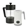 Pack Cafetera Francesa + Espumador 4 en 1 Simplit Negro Blanco
