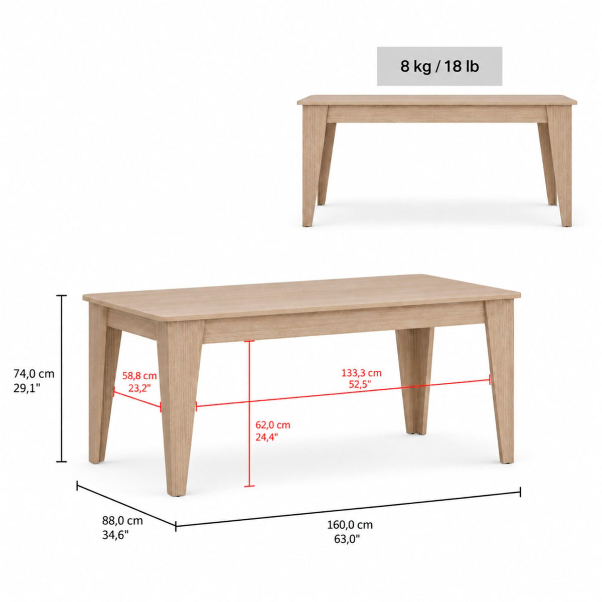 Mesa de Comedor Tuhome Torino Cartagena